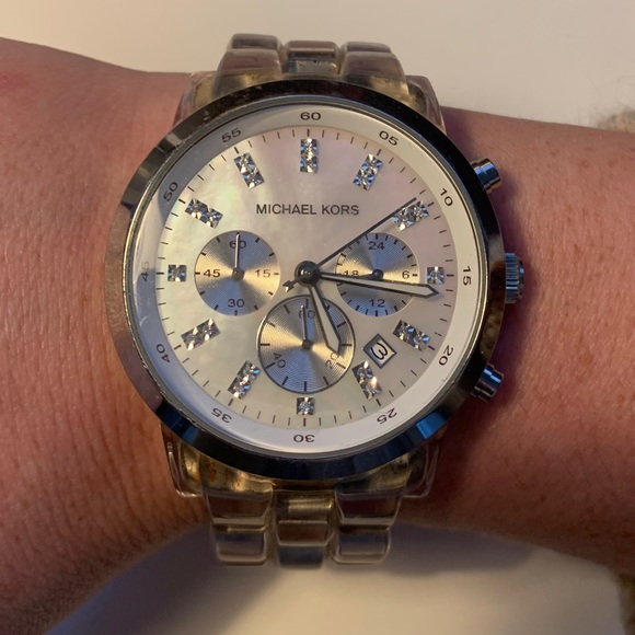 Michael Kors Clear Acrylic Watch - Picture 4 of 5